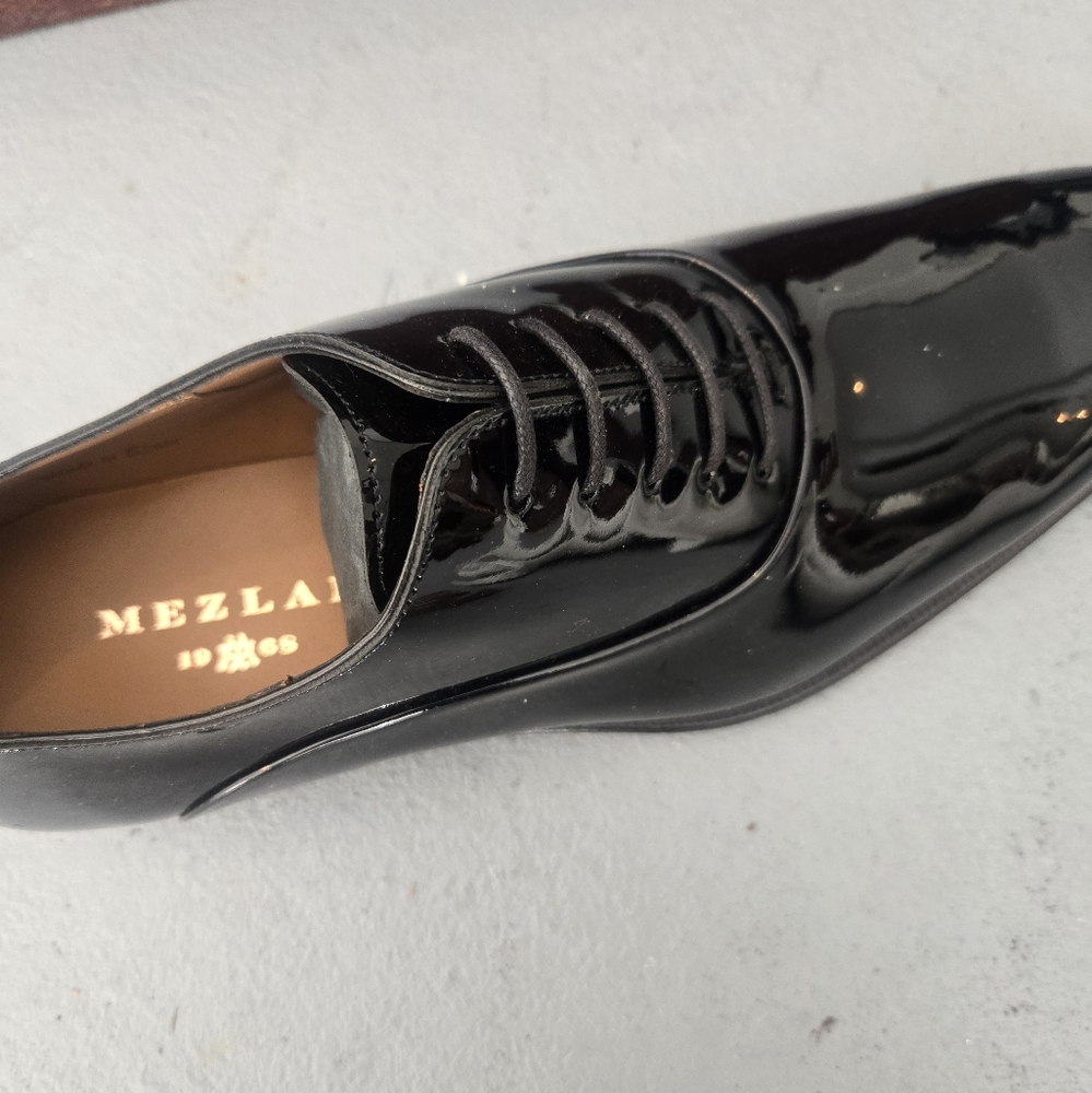 Mezlan Oxfords Shoe Patent Leather Formal Shoes Size 10 Hp🔥🔥 - Picture 3 of 5